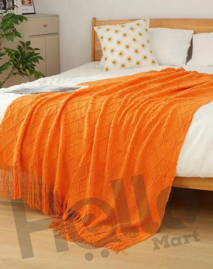 Soft Knitted Sofa Throw Blanket 152x127cm – photo 3