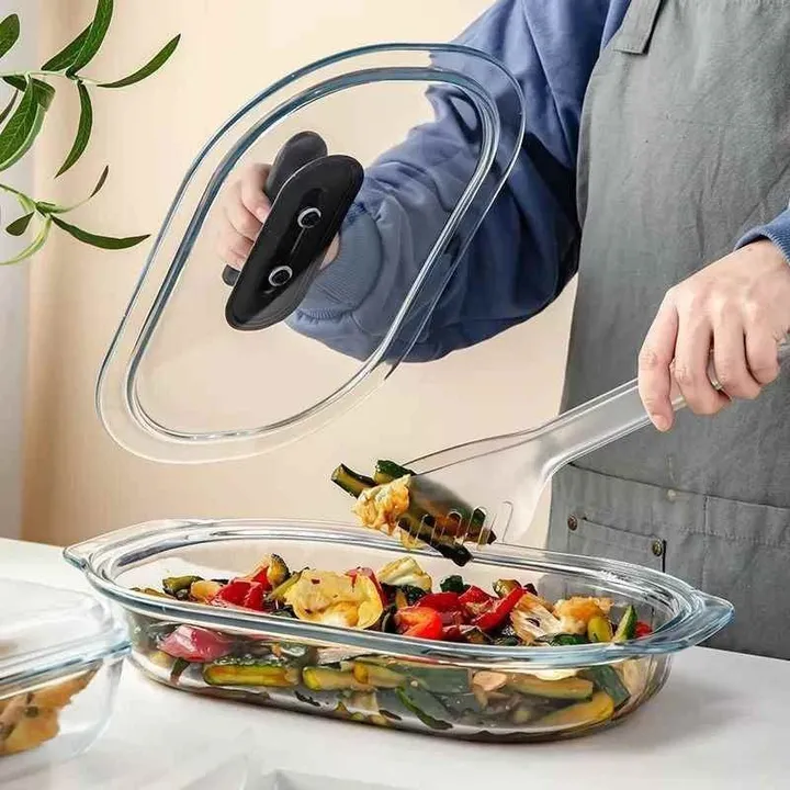 Tempered Glass Bakeware Oval 3L – photo 3
