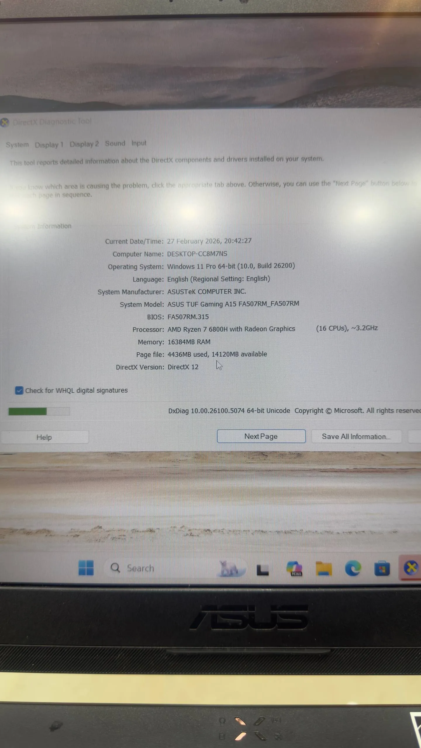ASUS TUF Gaming A15 FA507RM – photo 6