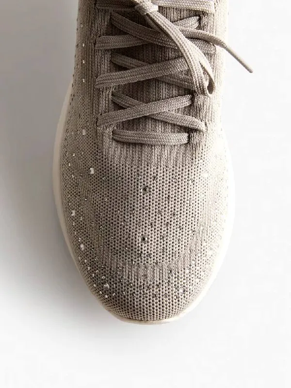 Primark Diamante Detail Slip On Trainers – photo 4