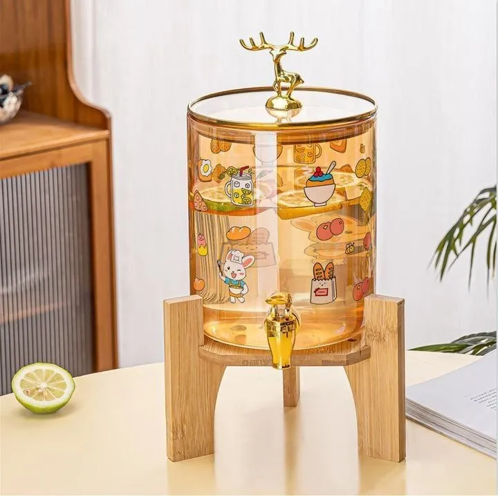 3.6L Glass Dispenser with 6 Glasses – photo 5