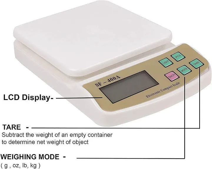 Electronic Kitchen Scale SF-400A – photo 6