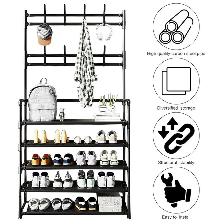 New Simple Floor Shoes Clothes Rack – photo 5