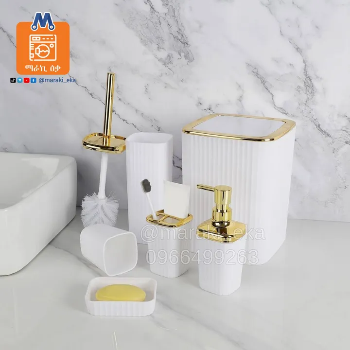 6-Piece Modern Bathroom Accessories Set – photo 3