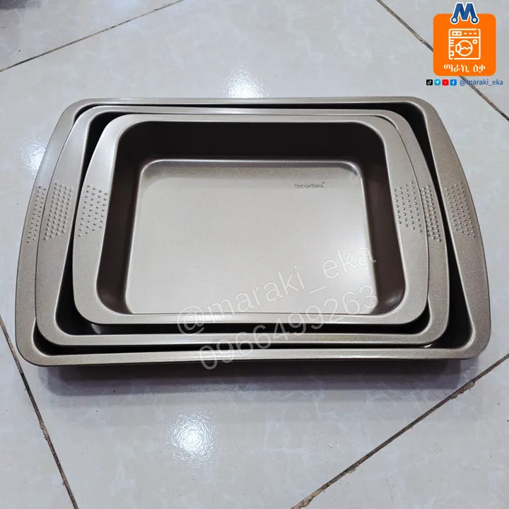 3 Set Carbon Steel Non-Stick Oven Tray – photo 4
