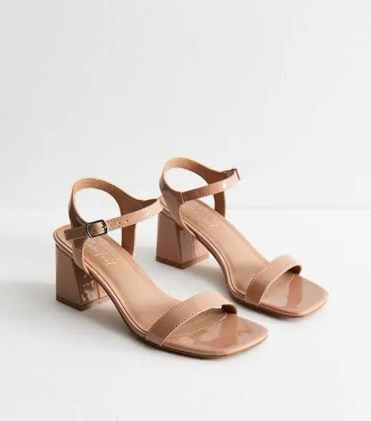 New Look Patent Block Heel Sandals – photo 3