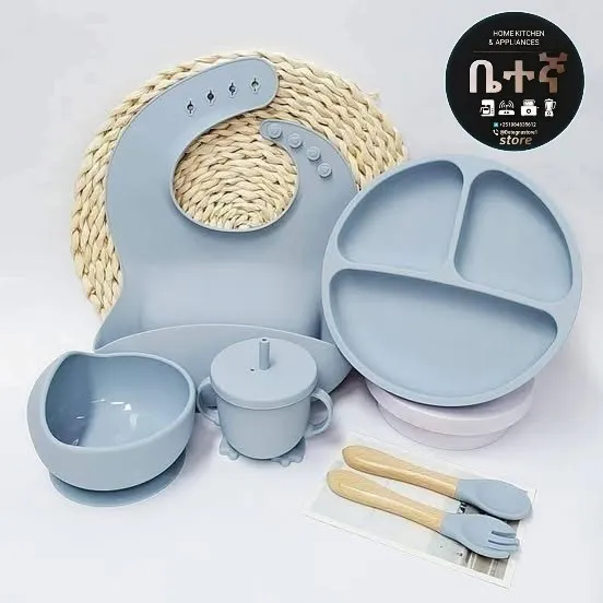 Silicone Baby Feeding Set with Pacifier – photo 3