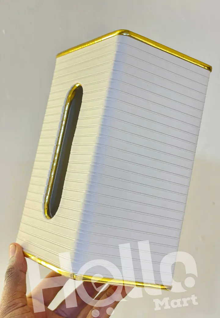 Elegant White Tissue Box Holder – photo 3