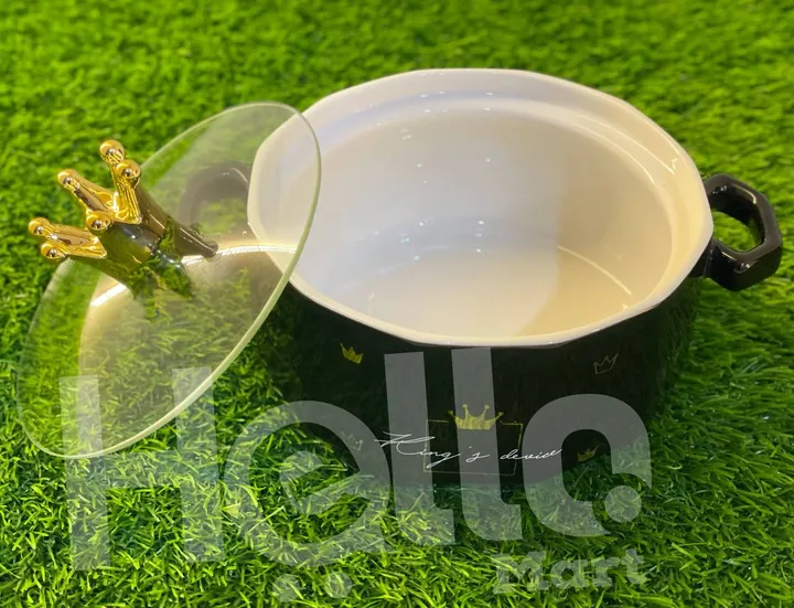 Small Crown Lid Stew Serving Bowl – photo 3