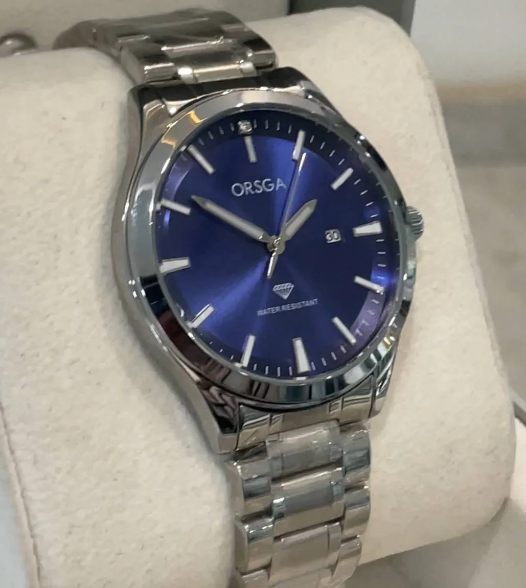 Orsga Blue Dial Stainless Steel Watch – photo 3