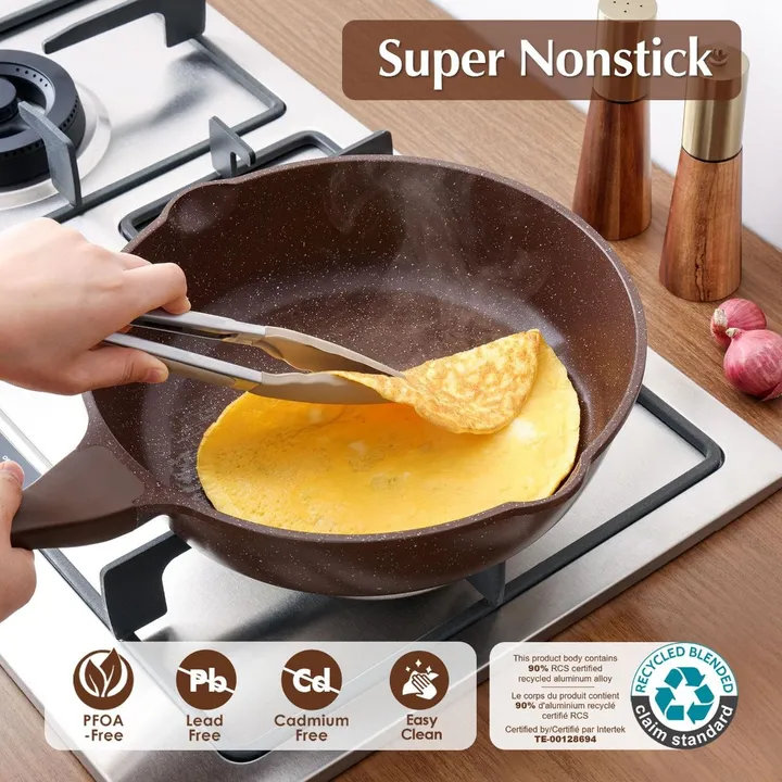 Momcoc 3pcs Ceramic Fry Pan Set – photo 5
