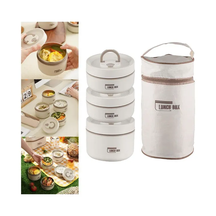 Insulated Stainless Lunch Box with Bag – photo 5