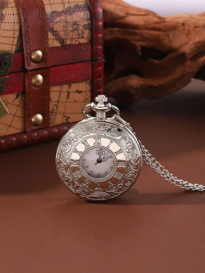 Vintage Classic Large Gear Pocket Watch – photo 6