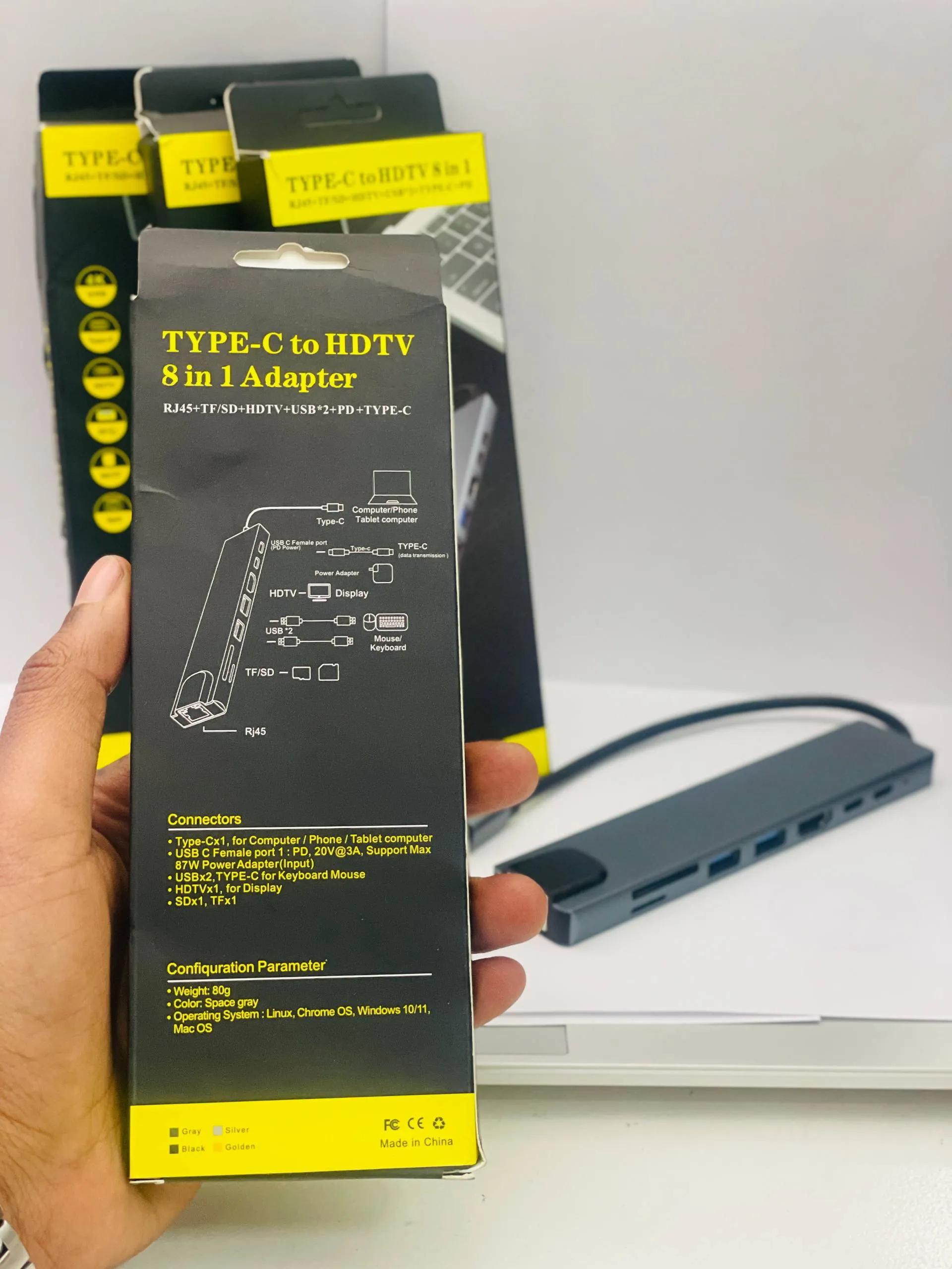 USB-C 8-in-1 Multifunctional Adapter – photo 3