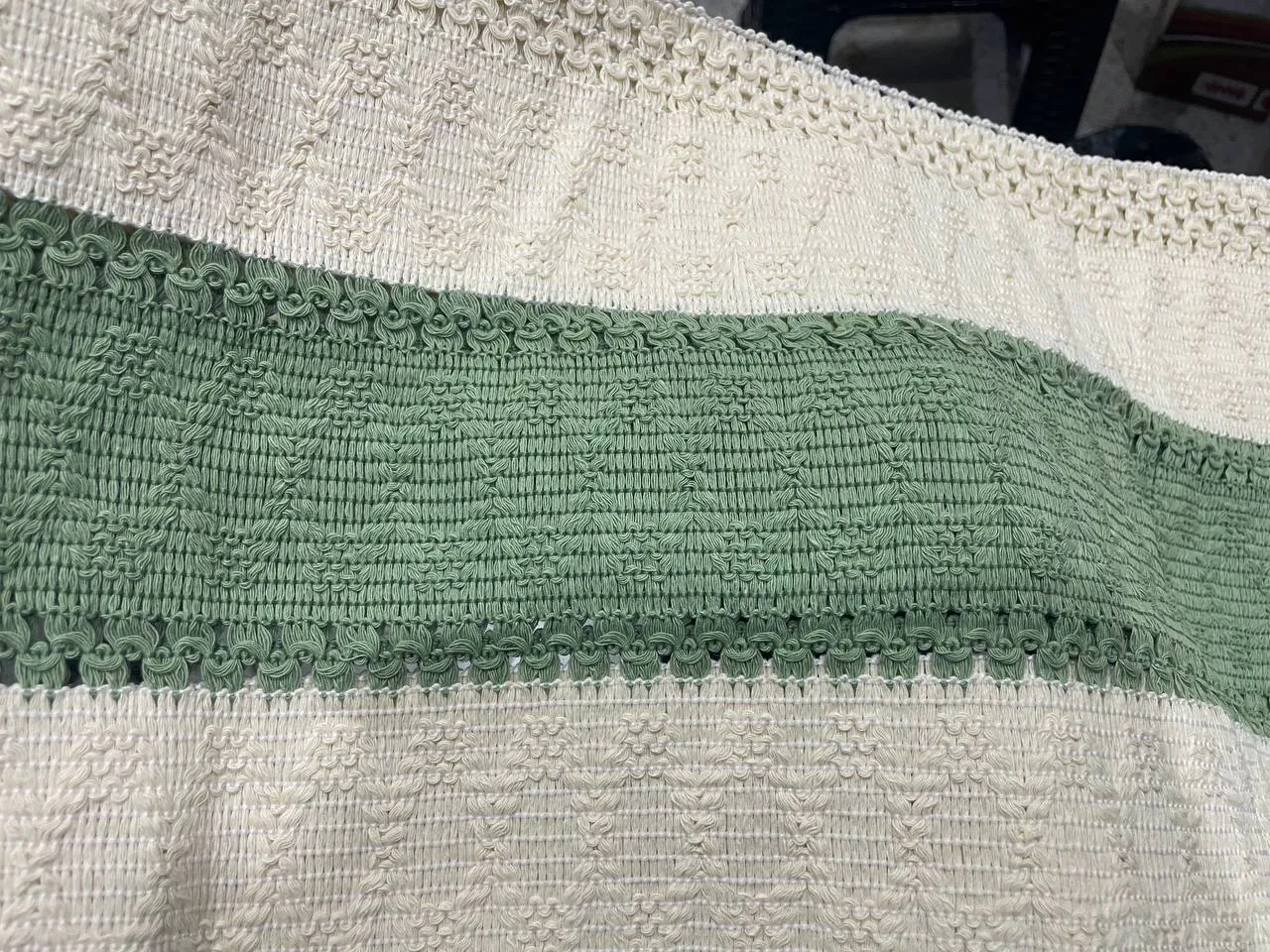 Cream Sage Crochet Table Runner – photo 7