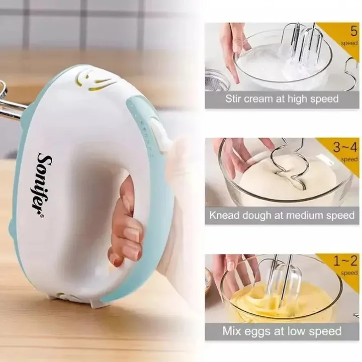 Sonifer 5 Speed Electric Hand Mixer – photo 3