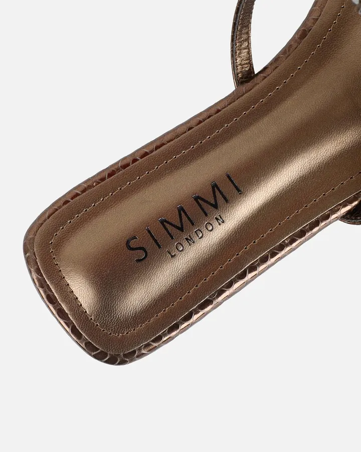 SIMMI London Azura Bronze Flat Sandals – photo 3