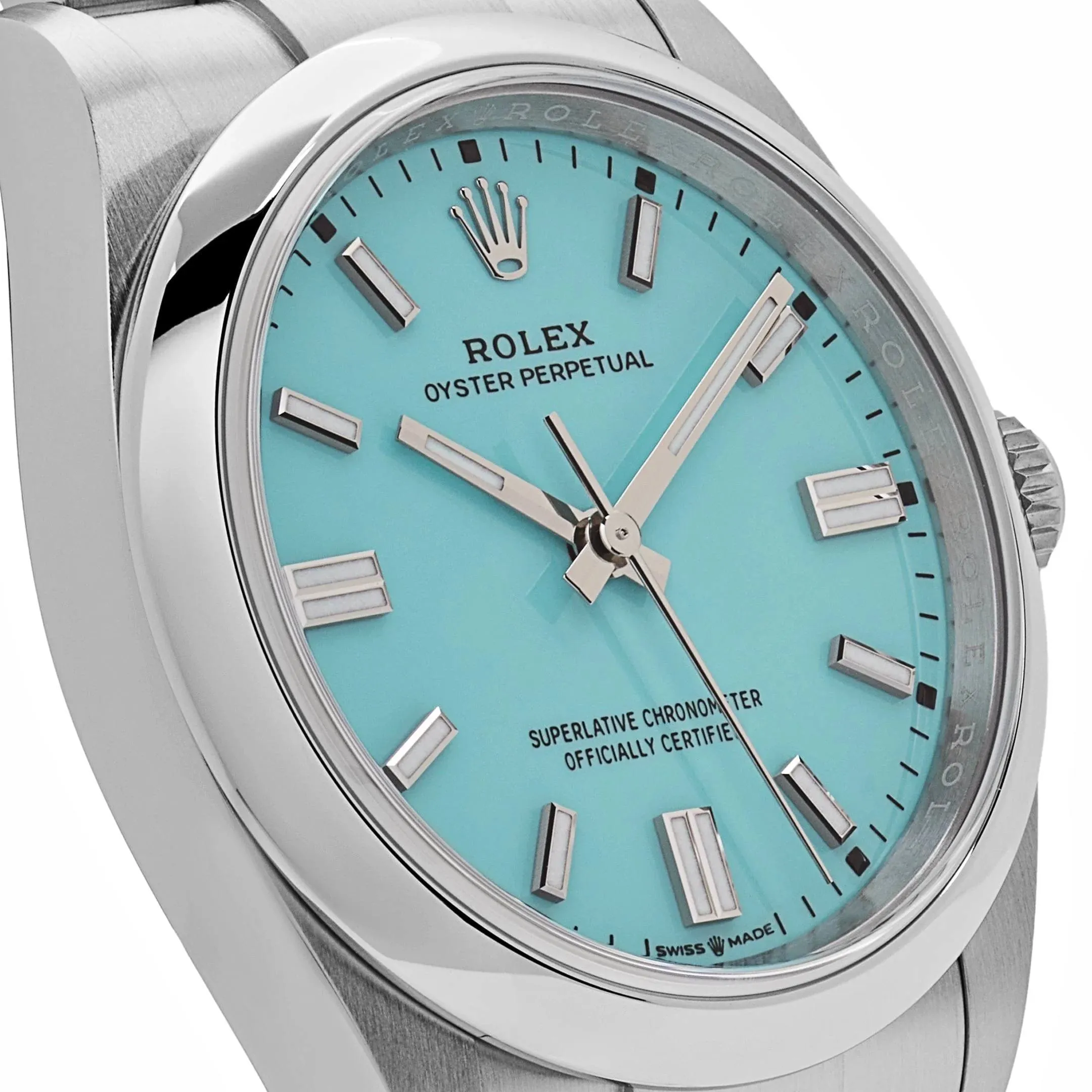 Rolex Oyster Perpetual Turquoise Blue – photo 4