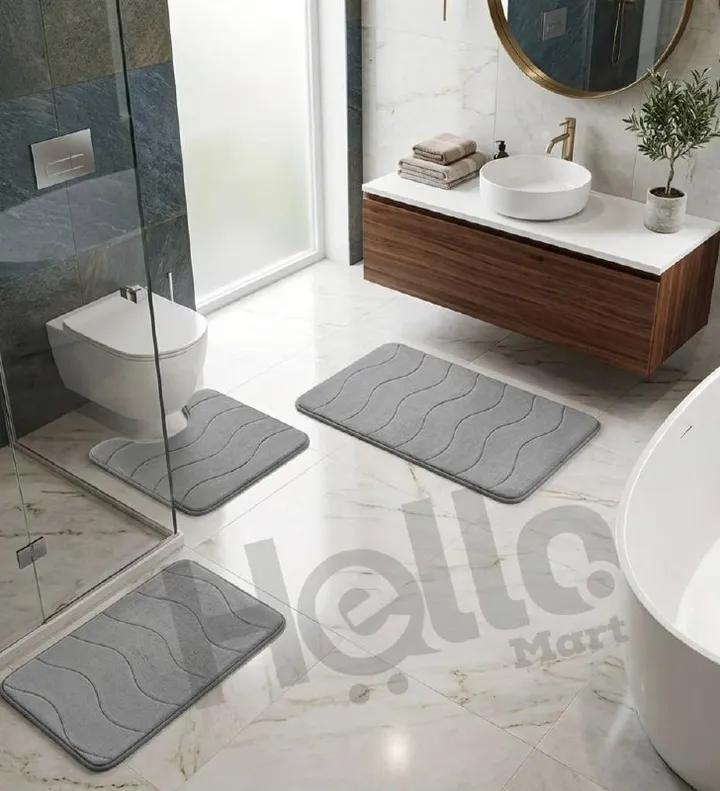 Gray Bathroom Shower Mats Set – photo 3