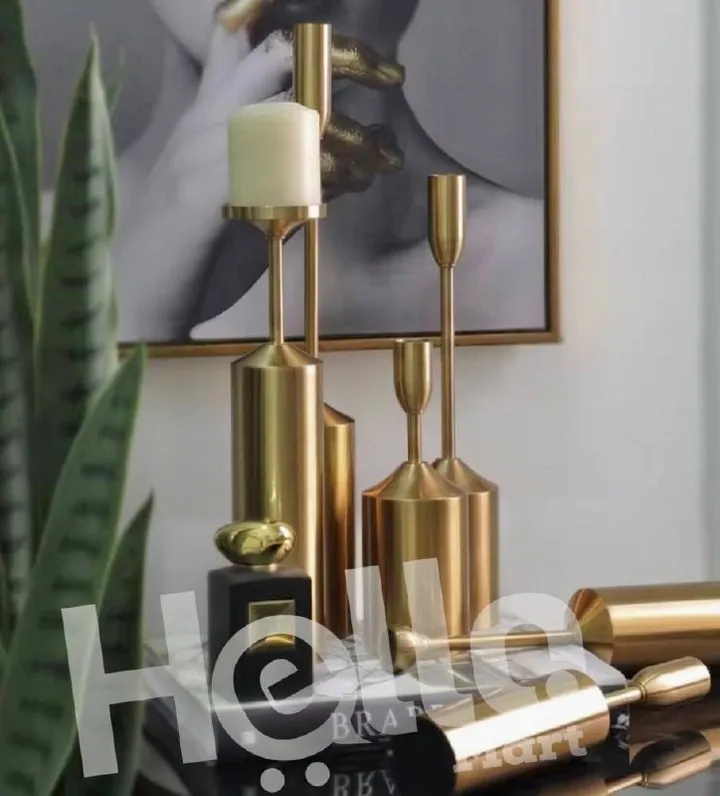 6-Piece Gold Candle Holder Set – photo 3