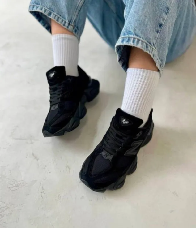 New Balance 9060 Triple Black Sneakers – photo 3