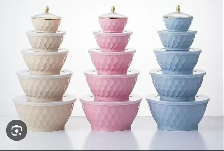 5-Piece Plastic Mixing Bowl Set – photo 5