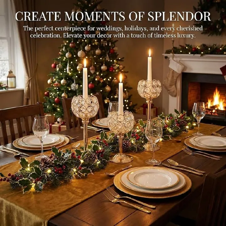 Decorative Triple Candle Holder – photo 6