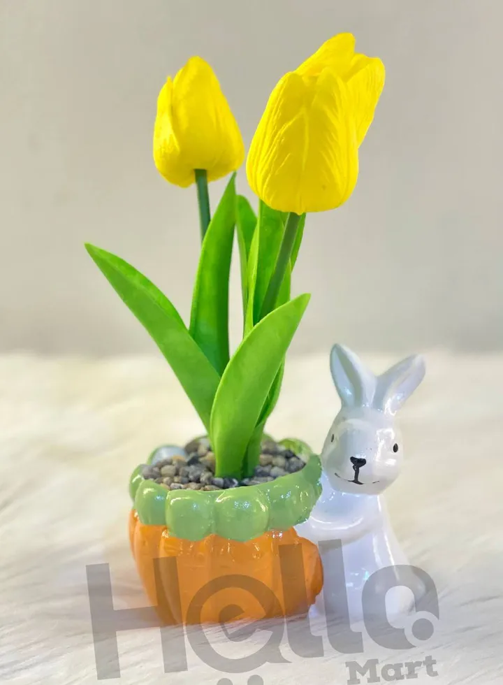 Decorative Artificial Tulip Flower Pots – photo 4