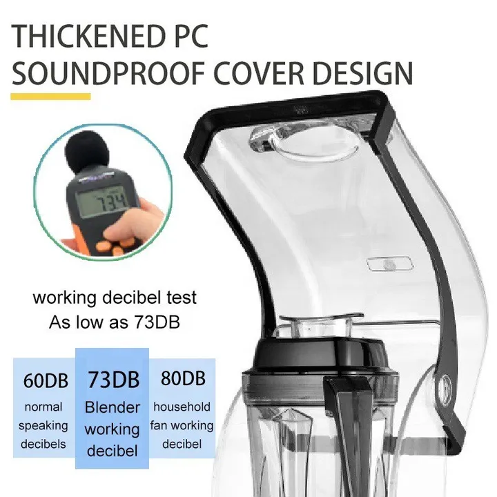 Silent Commercial Smoothie Maker Blender 1200W – photo 3