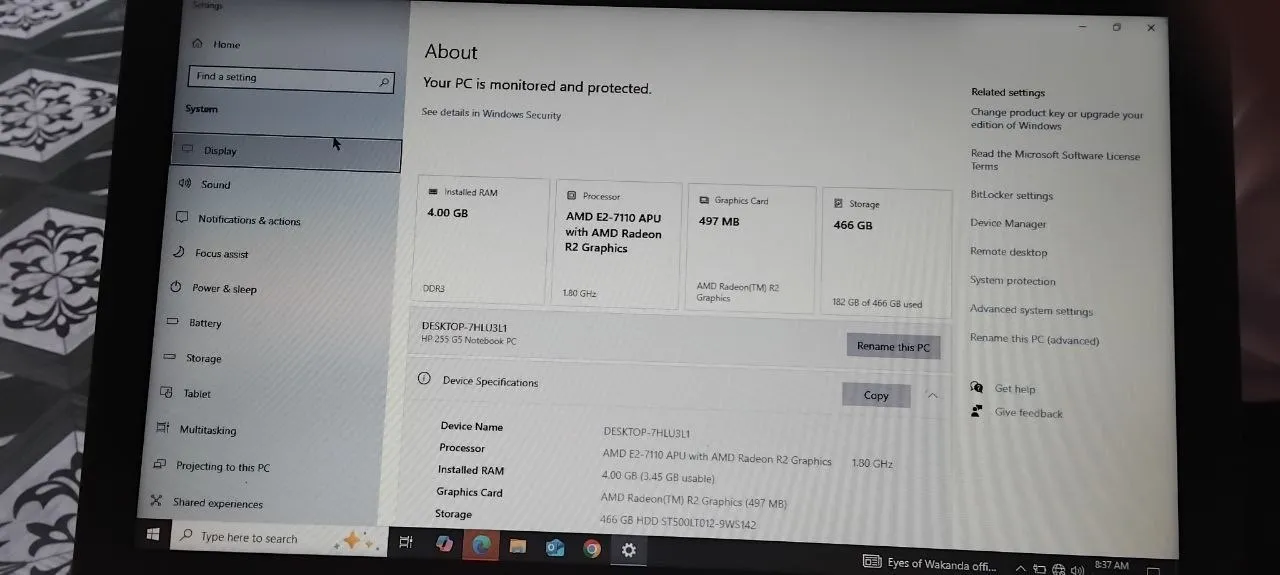HP Laptop 500GB 4GB RAM – photo 4