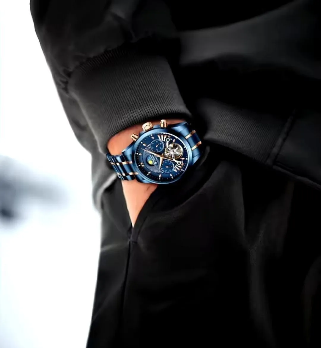 Biden Classic Blue Automatic Watch – photo 4