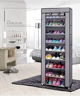 9-Tier Fabric Shoe Rack – photo 3