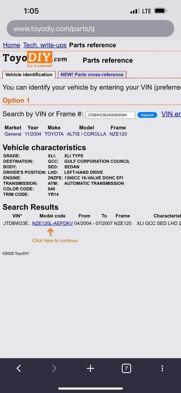 Toyota Corolla 2004 Automatic 1.3L – photo 8