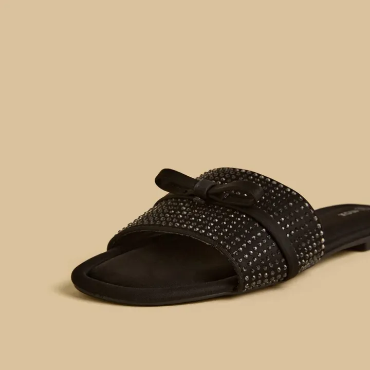 MAX Embellished Black Sandal – photo 4