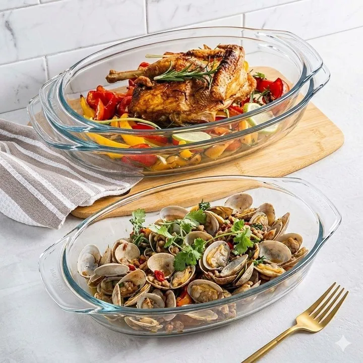Glass Bakeware Tray 3-Piece Set – photo 3