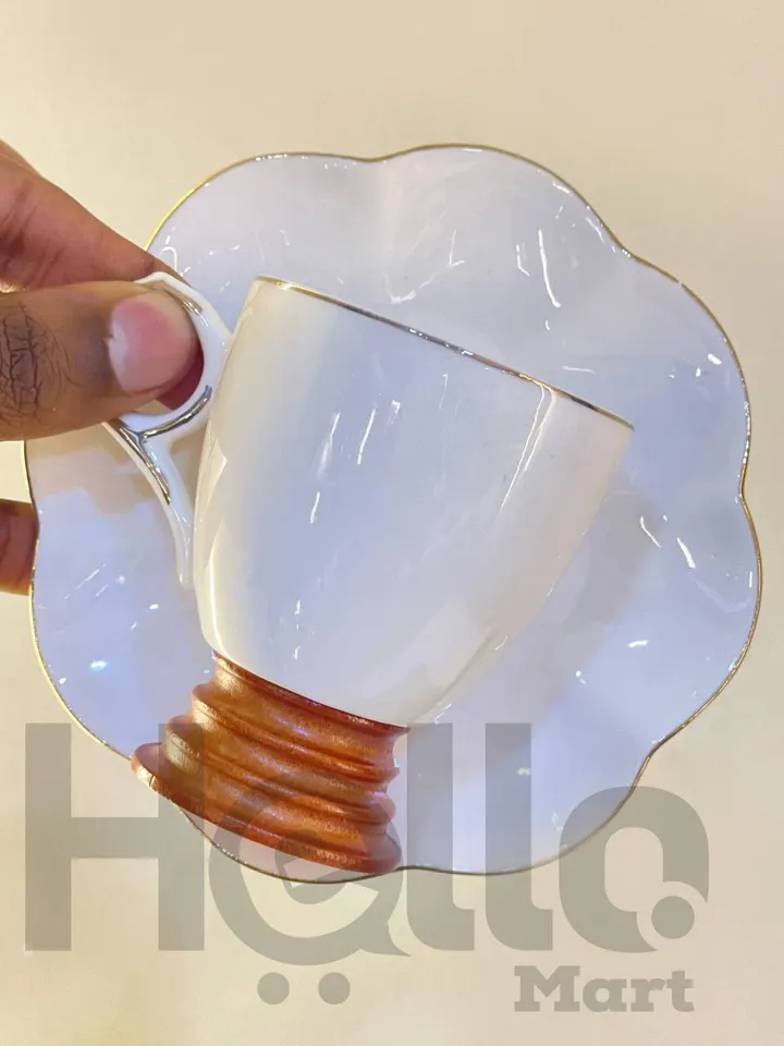 Coffee Cup Set 6 Pieces with Saucer – photo 3