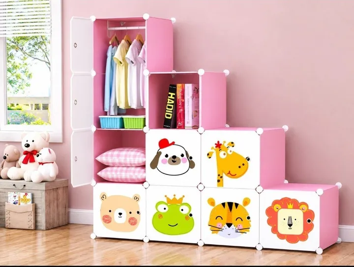 Plastic Metal Cubic Cloth Cabinet – photo 3