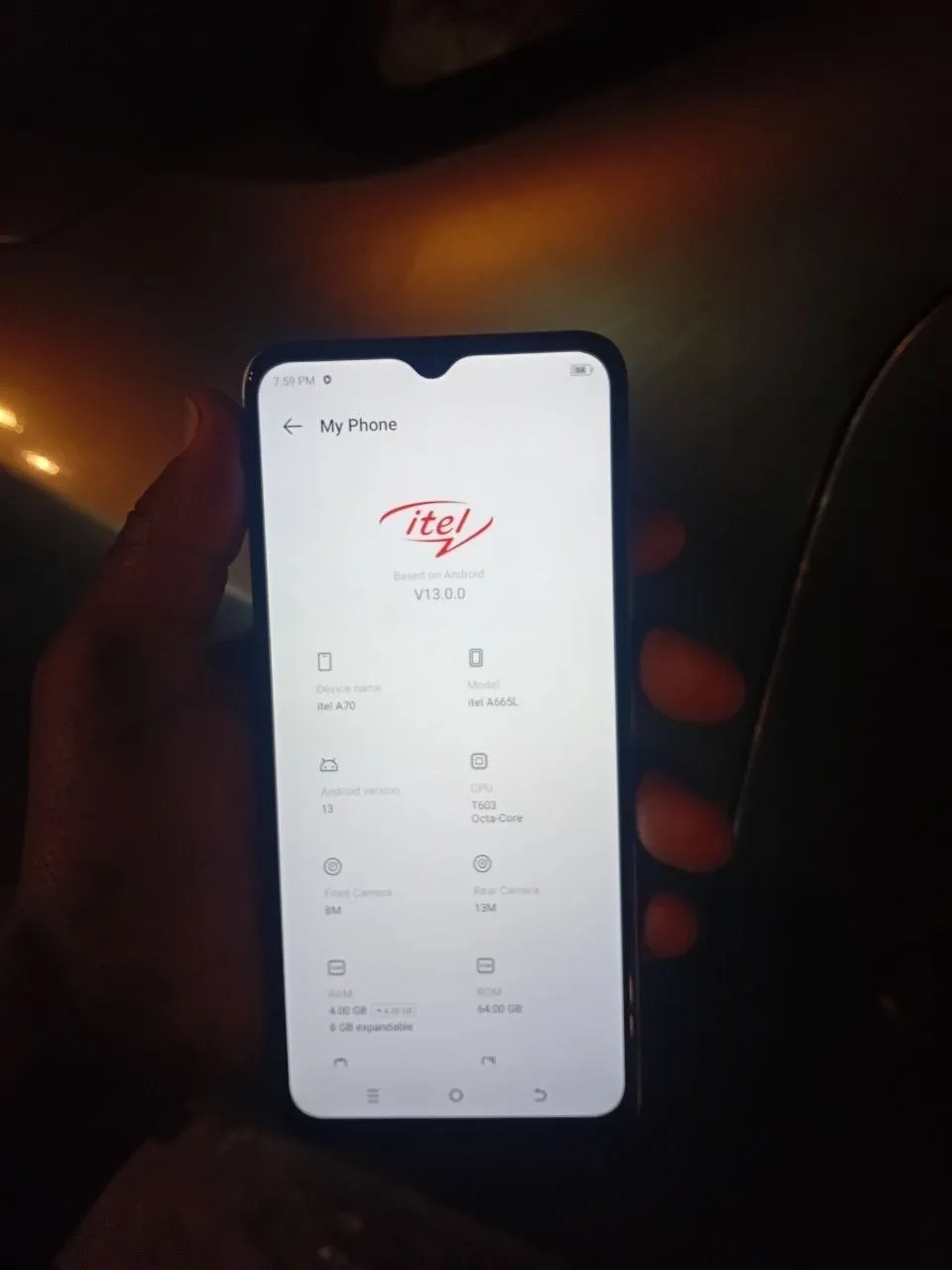 Itel A70 64GB 4GB RAM – photo 3