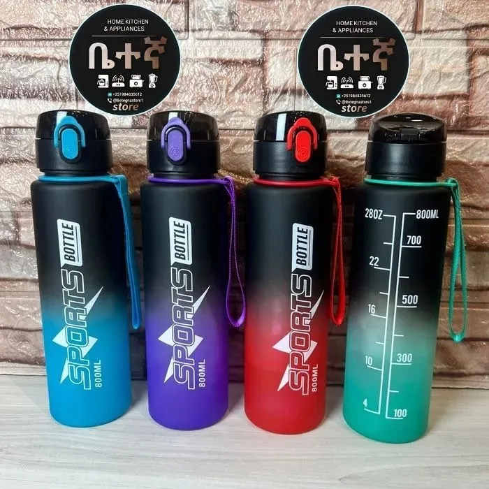 800ML Motivational Sports Water Bottle – photo 3