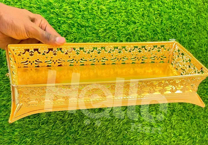 Gold Decorative Serving Tray – photo 3