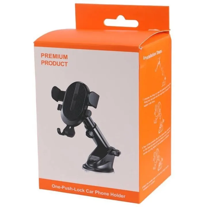 One-Push-Lock Car Phone Holder – photo 3