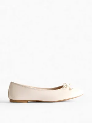 Primark patent bow ballerina flat