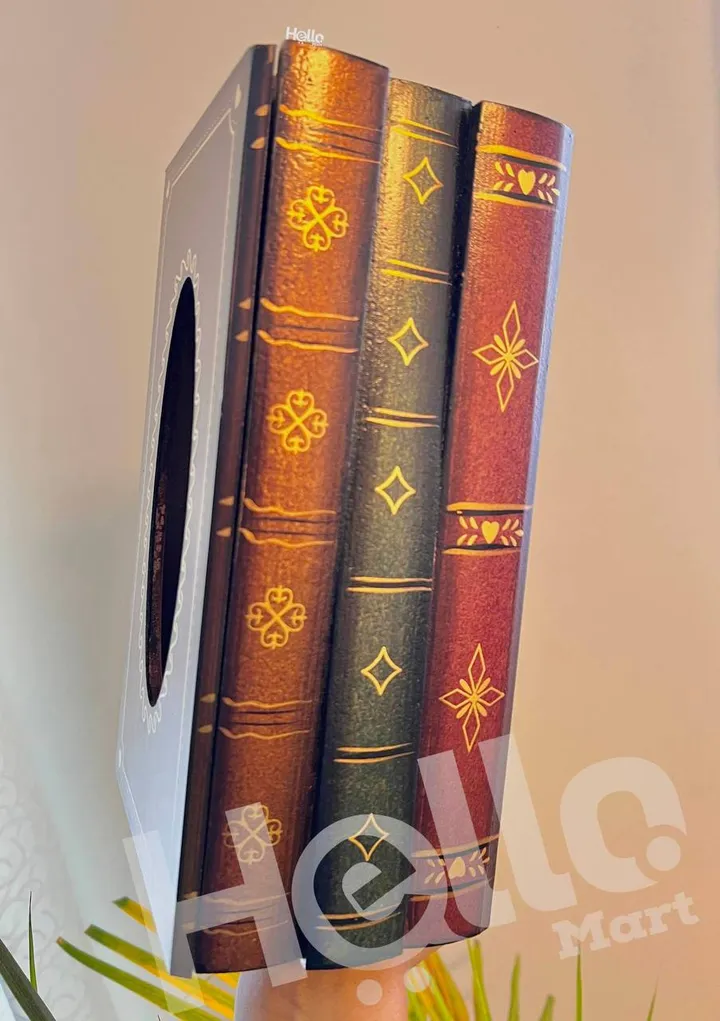 Book Design Tissue Holder Box – photo 3