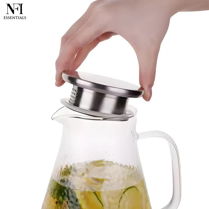 Juice and Water Glass Pitcher Jug – photo 3