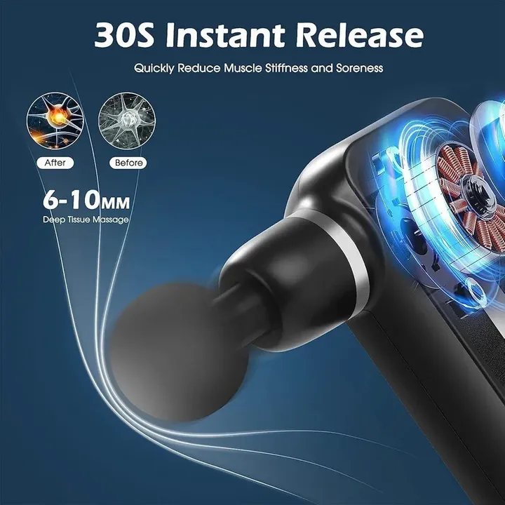 8in1 Blueidea Fascial Gun Massager – photo 4