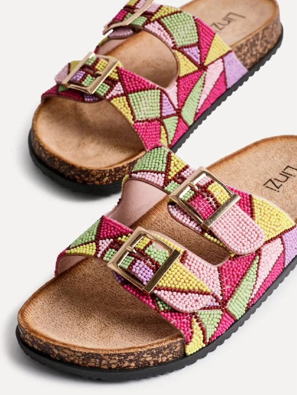 LINZI multicolor beaded sandals – photo 4