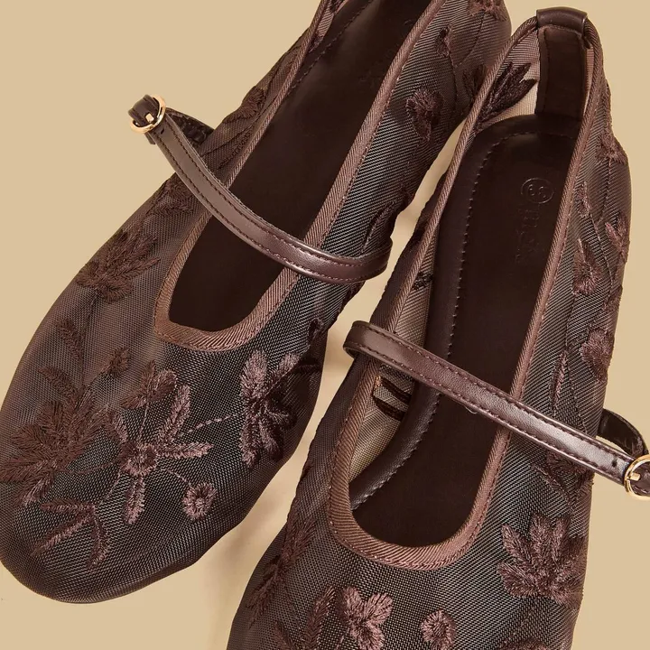 MAX floral mesh ballerina shoe – photo 3