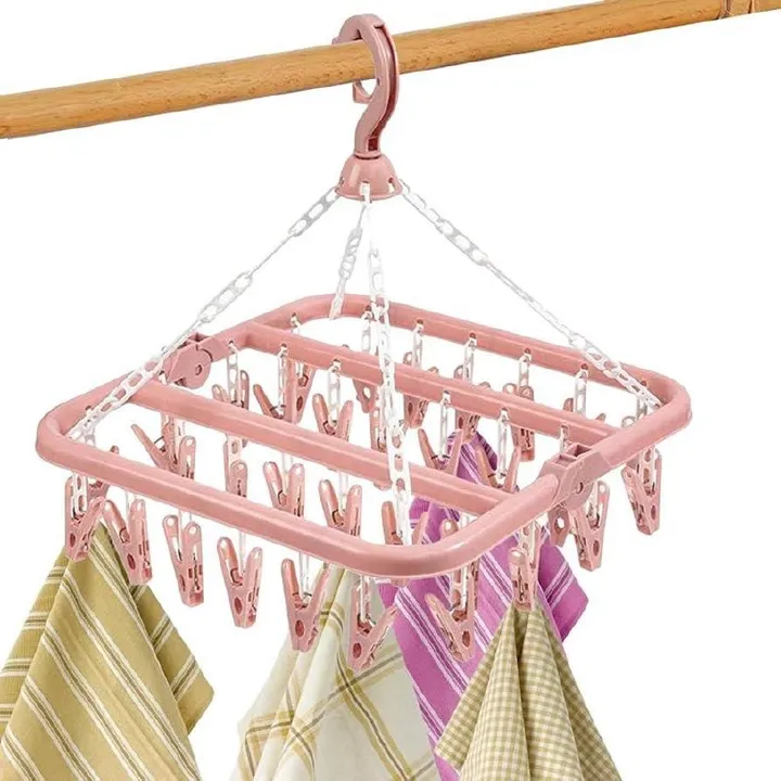 Clothes Hanger with 20 Clips – photo 5