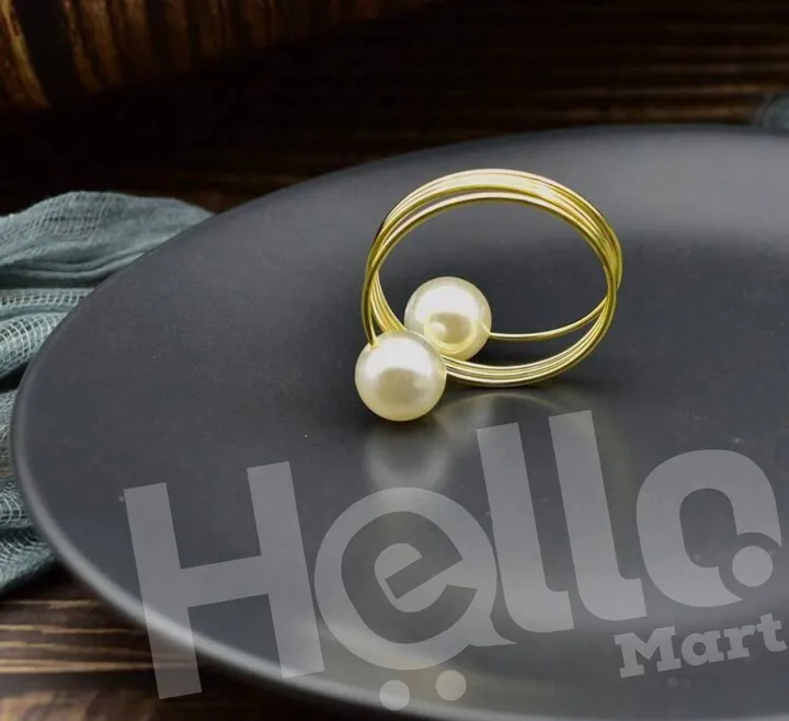 Pearl Napkin Rings Set – photo 3