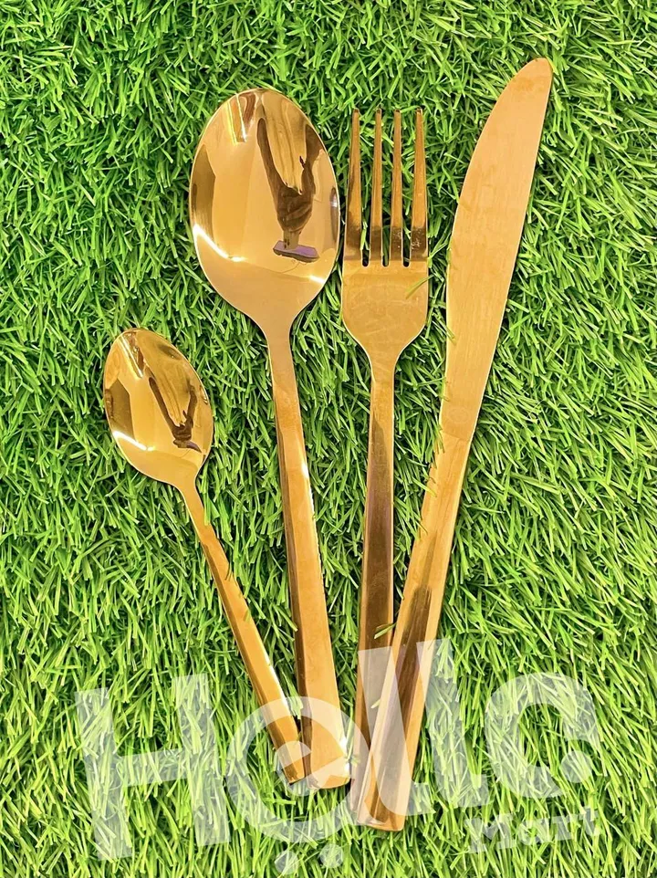 Rose Gold Cutlery Set 24 Pieces – photo 3
